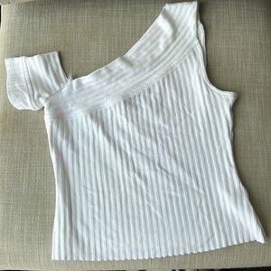 The Range Ribbed One Shoulder Tee